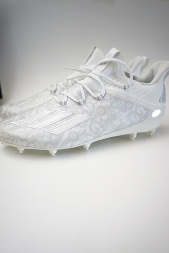 Adidas Adizero New Reign Football Cleats Young King White FU6705 Mens Size 13 - Picture 2 of 7