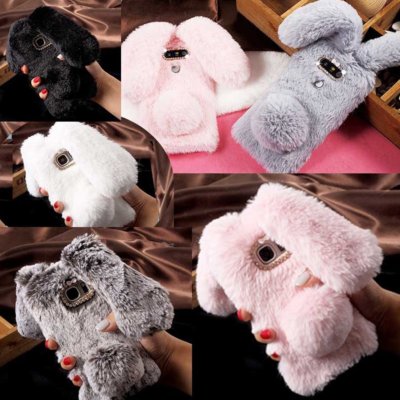 Plush Rabbit Phone Case For OnePlus 11 9 8 Nord 5 CE 5 Itel A90 S23 S25 A70 A80