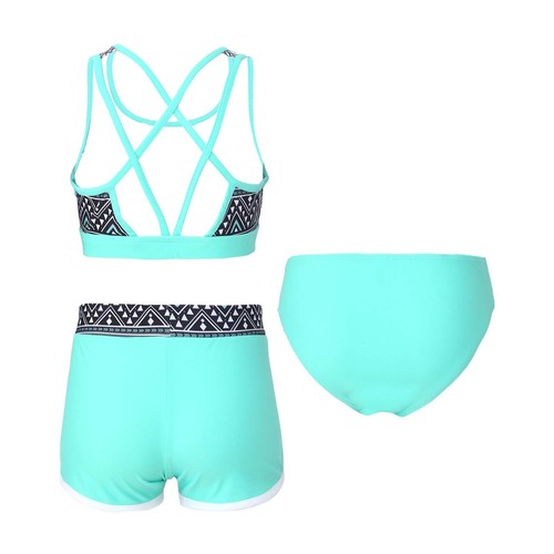 Kids Girls Vest And Briefs Bottoms Surfing Swimwear Pool Tank Top With Shorts - Picture 17 of 38