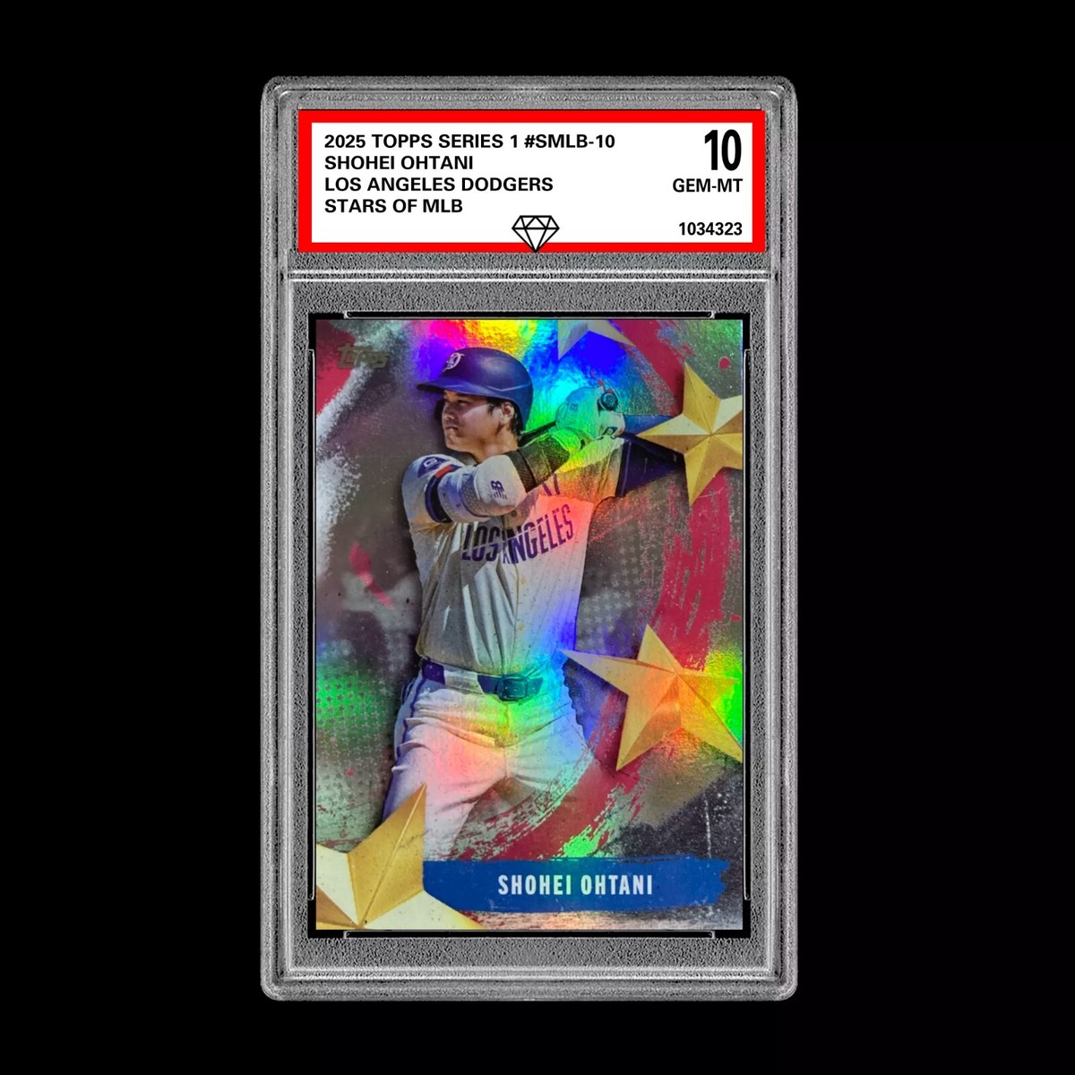 Graded 10 Shohei Ohtani 2025 Topps Series 1 Stars of MLB Insert 