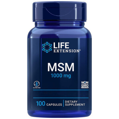 Life Extension, MSM, 1000mg, 100 Kapseln - Blitzversand
