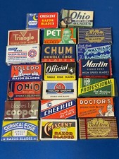 20 LOT Vintage Safety Razor Razors Blades Gol...