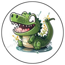 CUTE ALLIGATOR ENVELOPE SEALS LABELS PARTY FAVORS STICKERS