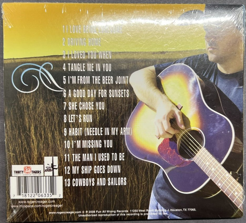 NEW CD 2008, Roger Creager – Here It Is - UNOPENED! - Picture 3 of 3