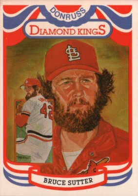 1984 Donruss Baseball #13a - Bruce Sutter DK, ERR - St. Louis Cardinals  84-064