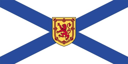 Akachafactory Aufkleber – Nationalitätenkennzeichen Nova Scotia Flagge, 12x8 Cm, Wetterfest