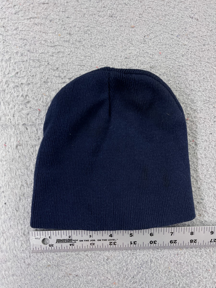 SC Beanie Toque Adult One Size Blue Knit Embroidered Cotton
