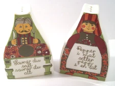 Vintage Figgjo Flint Turi Folklore Salt & Pepper Shaker Set, Scandinavian