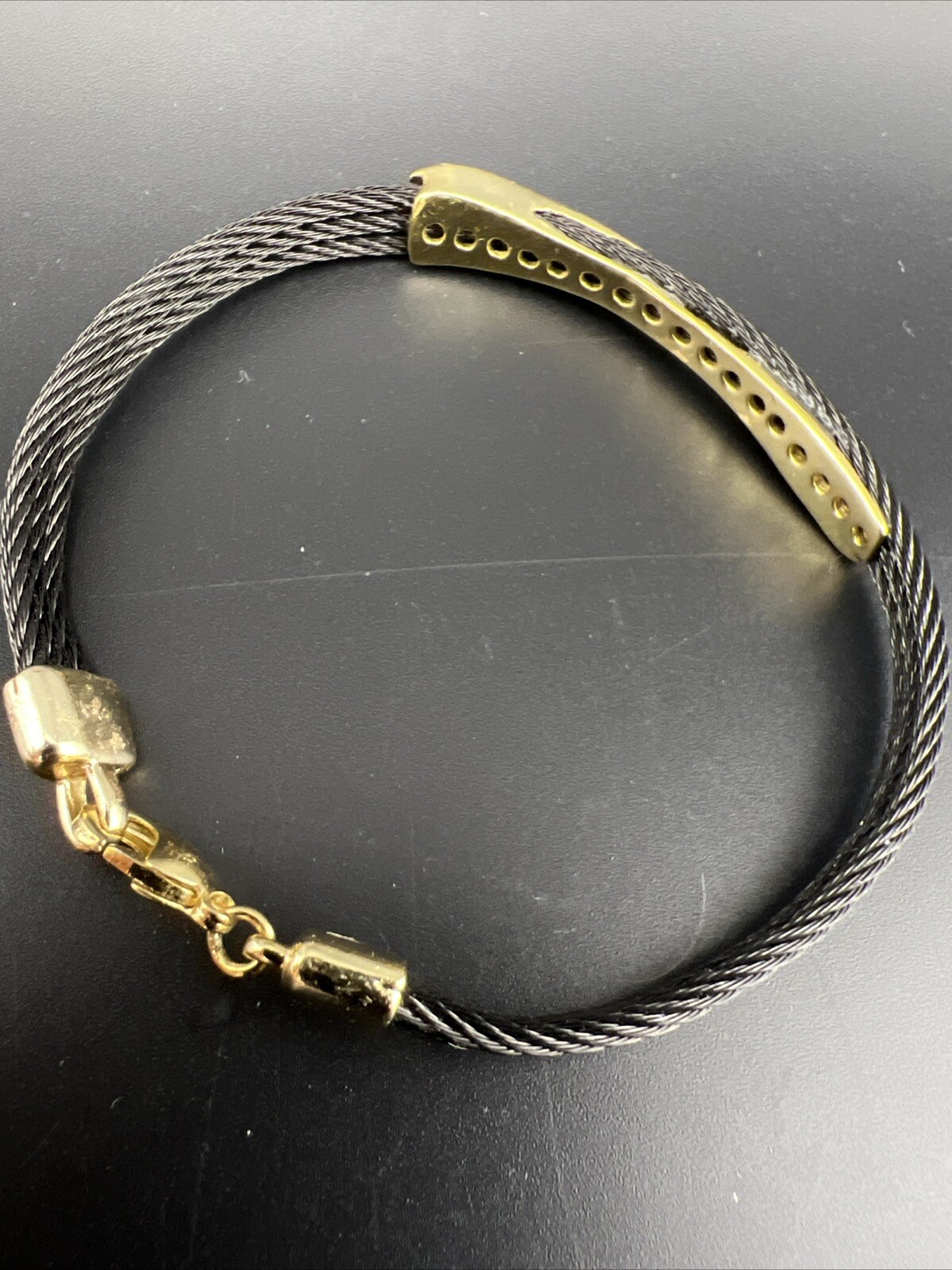 Kabl Stackable Twisted Stainless Steel Cable Bang… - image 5