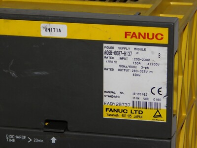 FANUC A06B-6087-H137 電源ユニット Fanuc A06B-6087-H137 Servo Drive Power Supply Module 200-230V 150A