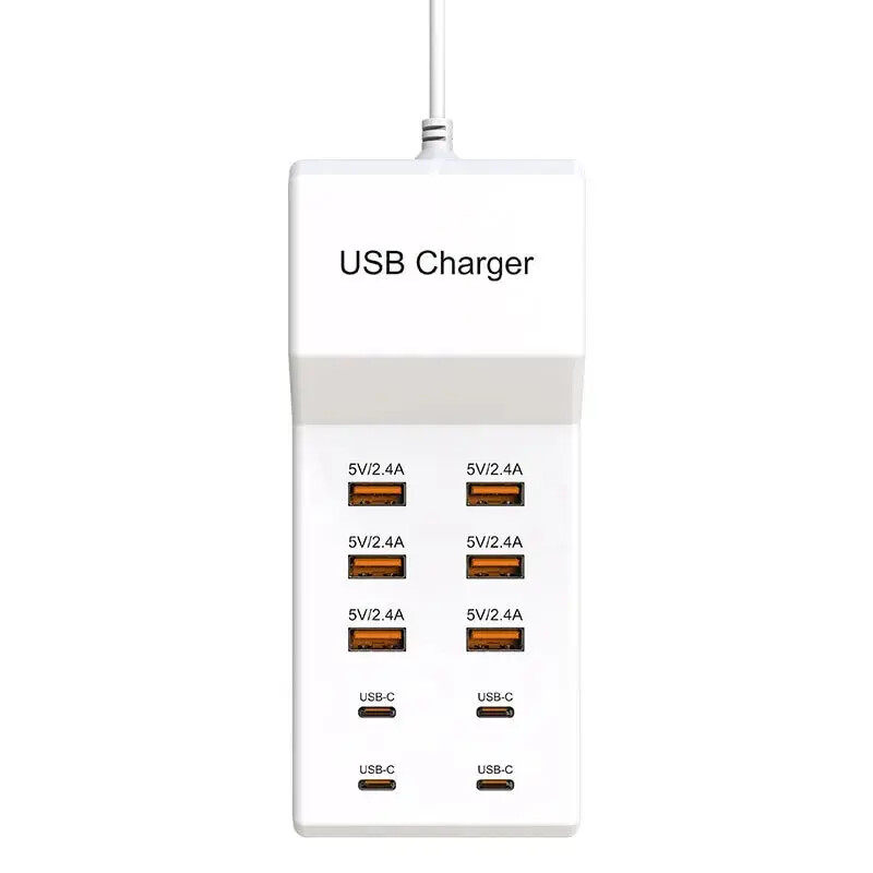 USB Charger Station,10Port 50W/10A Multiple Charging Station For