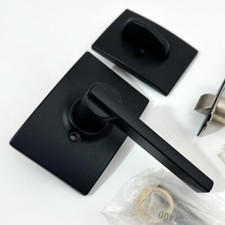 Schlage Latitude Single Cylinder Interior Handle, F59 LAT 622 CEN, Matte Black