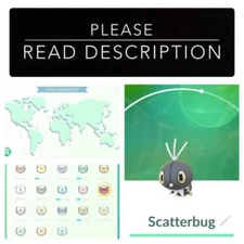 Pack of 3 Postcards from all regions for Scatterbug ev. Vivillon - Pokémon Go