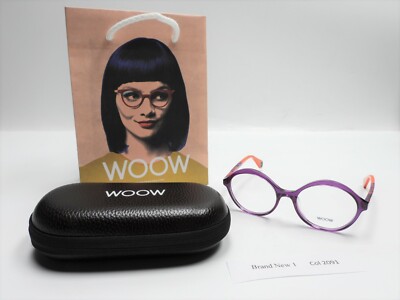 WOOW  Brand New 1  Eyeglasses Frame Italy Col 2091 Stained Glass Violet 51, 17-1
