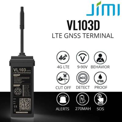 Jimi VL103D 4G LTE GPS Tracker Locator Echtzeit Ortungsgerät für Auto Motorrad