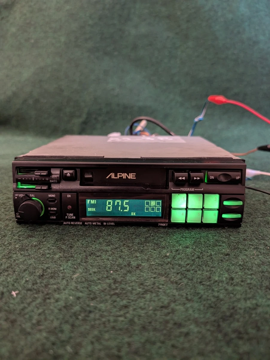 25+ Alpine 1 DIN Cassette Player Car Audio In-Dash Units for sale