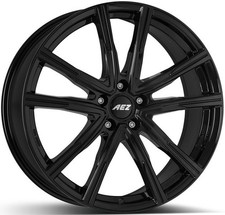 4x Alufelgen AEZ Montreal black für VOLKSWAGEN Cross Polo 6R 18 Zoll Felgen