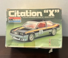 Vintage 1981 Monogram Citation X 124 Scale Model Kit 2288 - Open Box Read Vintage 1981 Monogram Citation X 124 Scale Model Kit 2288 - Open Box Read