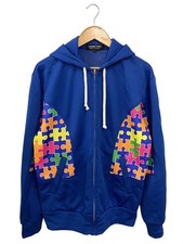 COMME des GARCONS HOMME DEUX Zip Parka L Polyester BLU DM T001