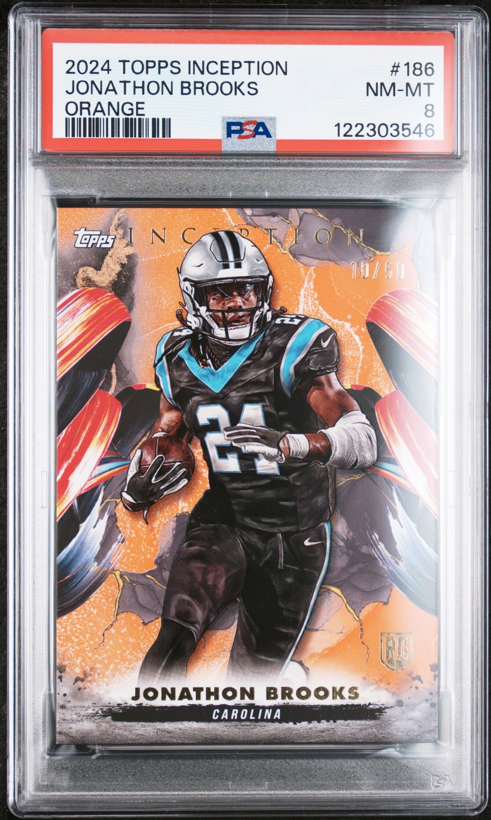 Jonathon Brooks Topps Inception #186 Orange
