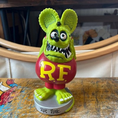 FUNKO Rat Fink Bobbing Head Figure 1999 Collectible Ed Roth Art