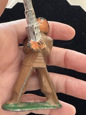 Vintage 1930s Manoil 774 Barclay Lead Metal WW1 AA Gunner Cannon Toy Soldier USA