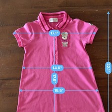 Monclear girls pink dress size 6A