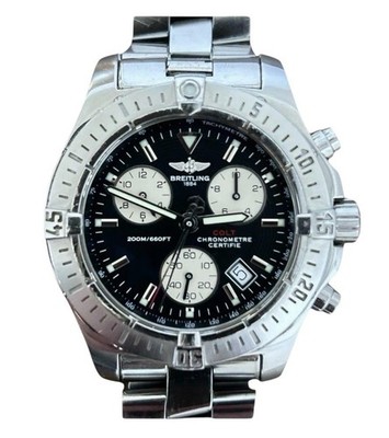 Breitling Colt A73380 Quartz Chronograph SS Excellent Condition Certified