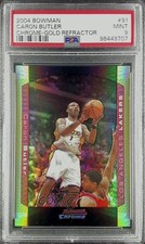 2004-05 Bowman Draft Chrome Gold Refractor 20/50 Caron Butler #91 PSA 9 MINT h8k