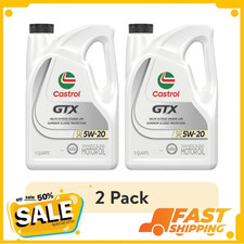 (2 pack) Castrol GTX 5W-20 Synthetic Blend Motor Oil, 5 Quarts 33.55 per gallon