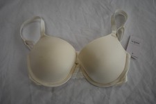 Auden "The Daydream" Push Up Demi T-Shirt Bra Size 32D Off White