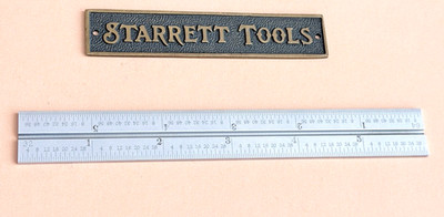 STARRETT No.CB6-16R  6  Long Satin Chrome Finish Blade For Combination Squares