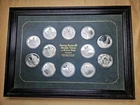 Vintage Silver Art Rounds Franklin Mint Tribute to Robert Frost over 10 oz ASW