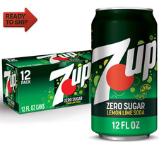 Caffeine Free Zero Sugar Lemon Lime Soda Pop, 12 Fl Oz, 12 Pack Cans