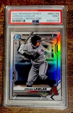 2021 1st Bowman Draft Chrome Jordan Lawlar #BDC-194 PSA 9 MINT REFRACTOR