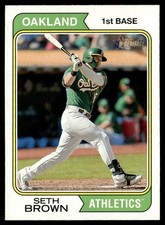 2023 Topps Heritage Seth Brown Oakland Athletics #279