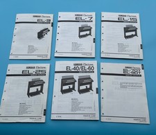 Set Of 6 Yamaha Electone Organ Service Manuals