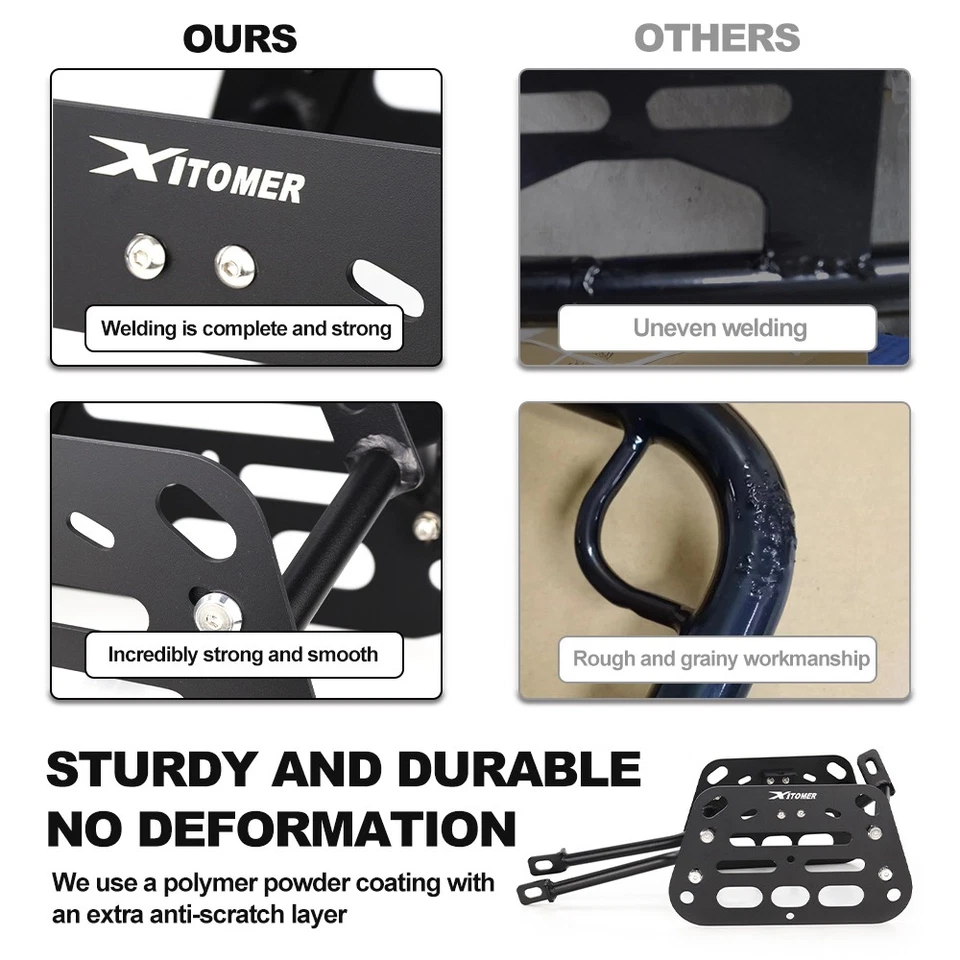 Portaequipajes portaequipajes lateral para motocicleta aptos para Honda CB500F 2019-2024 Foto 4 de 4