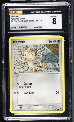 Meowth graded CGC 8 for sale on eBay