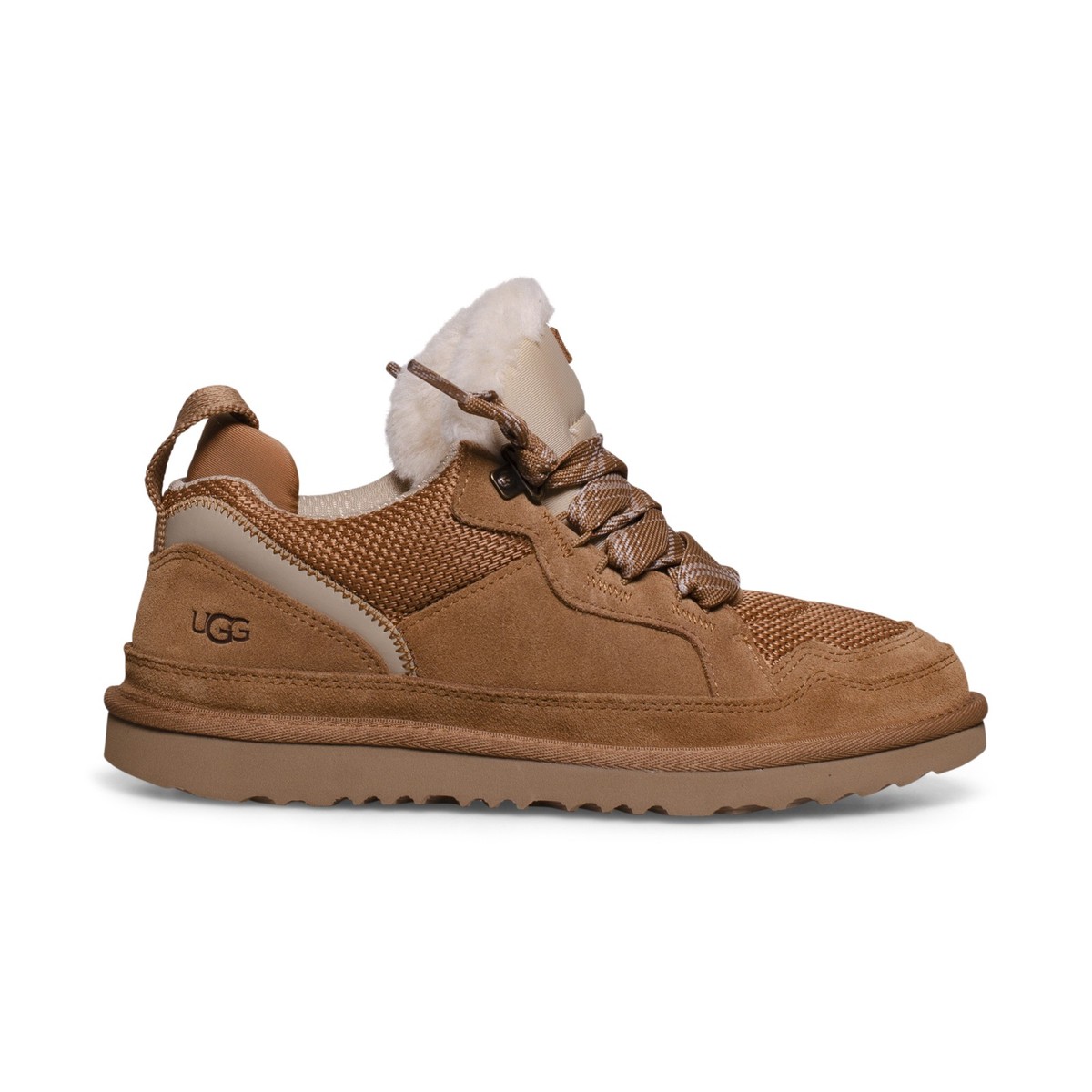 UGG LOWMEL CHESTNUT SUEDE TEXTILE SNEAKERS SIZE US YOUTH 6  display picture 2