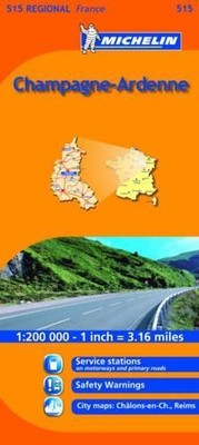 Champagne-Ardenne Michelin Regional Map (Michel... by Michelin Sheet map, folded
