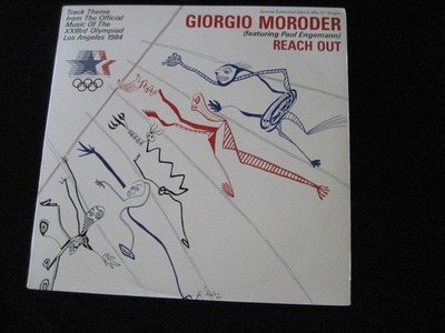 Giorgio Moroder - Reach Out - 1984 Dance 12'' Single LP Theme from the Olympics