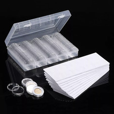 100pcs 30mm Capsule Collected Coin Capsule Storage Box
