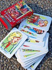 Vtg 1960's HAPPY FAMILIES Children's Card Game Crafting Greeting Card Bookmark