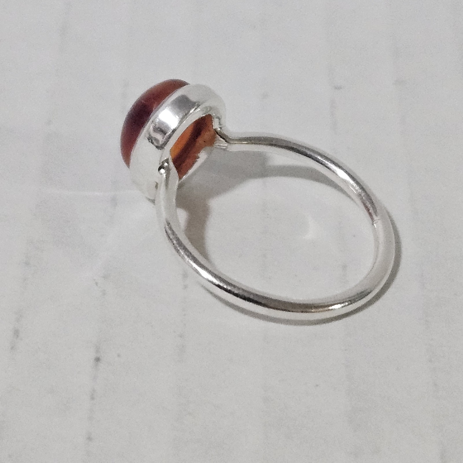 Womens 925 Solid Sterling Silver RING Red Carneli… - image 5