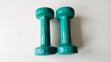 Vinyl Dumbbells Pair – 1.5kg Each – Hand Weights – Green