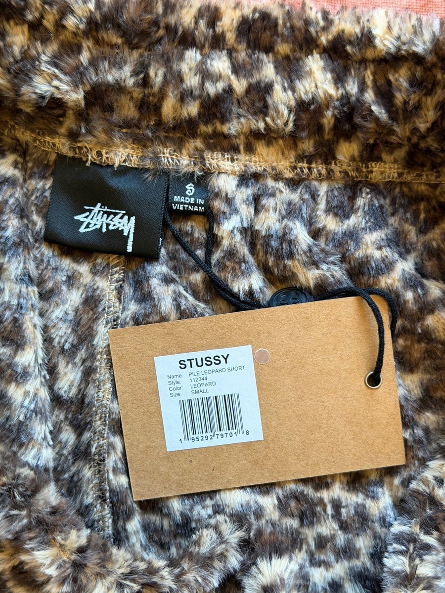 Stussy Pile Leopard Shorts - Size Small - NEW | eBay