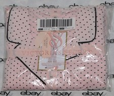 NEW Victoria's Secret Heritage Cotton Pajama Set XL Polka Dots Sleep Pants Pink