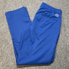 Puma Monolite Performance Golf Pants Mens 32x32 Blue Stretch 76 