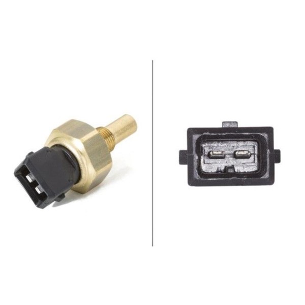 Hella Sensor KüHlmitteltemperatur Schwarz FüR Ford Fiesta IV Ja_ Jb_ Galaxy-image